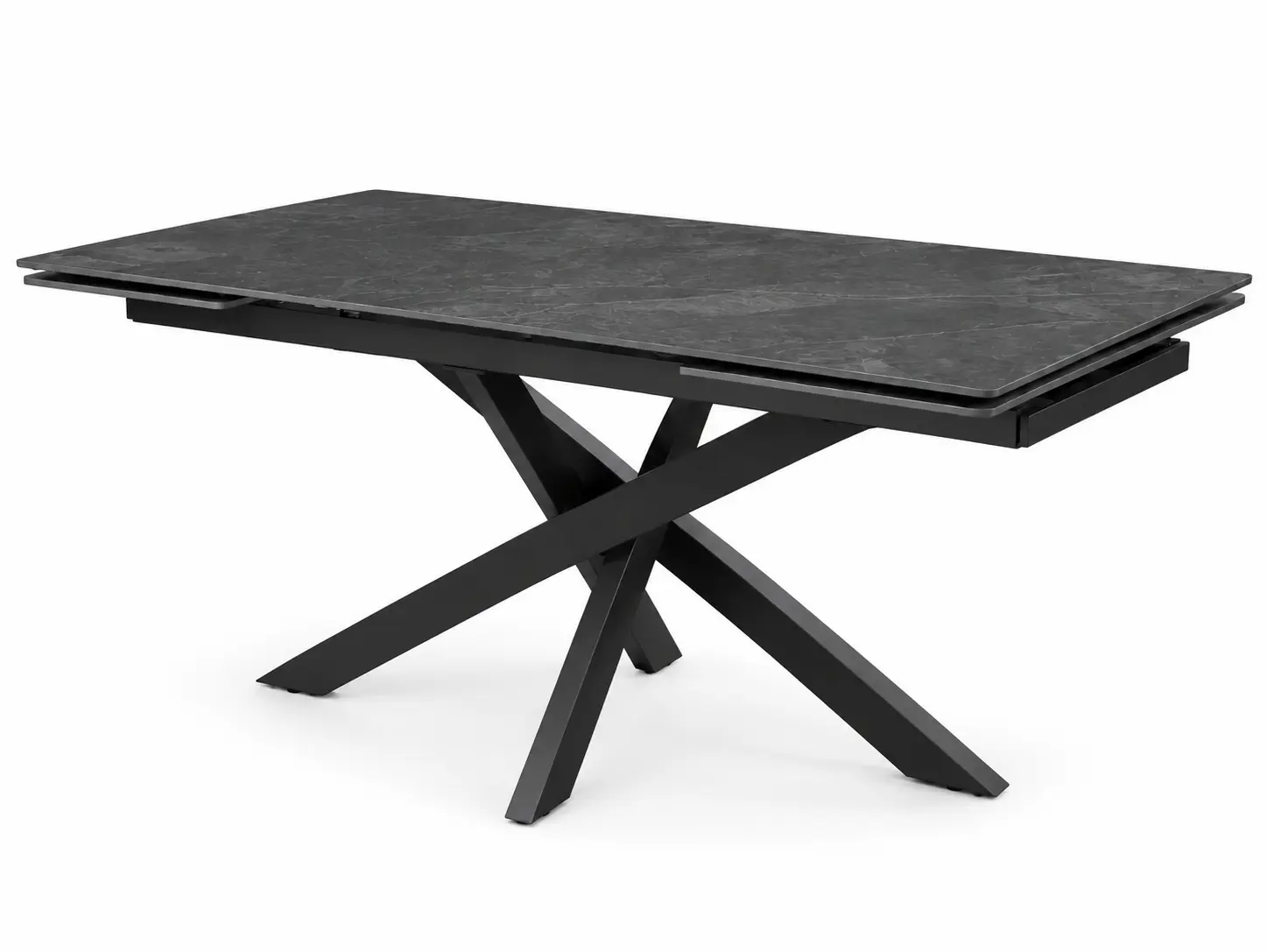 Išskleidžiamas stalas ARTISTICO-Dark Grey 160 (240)x90xH75 cm-9