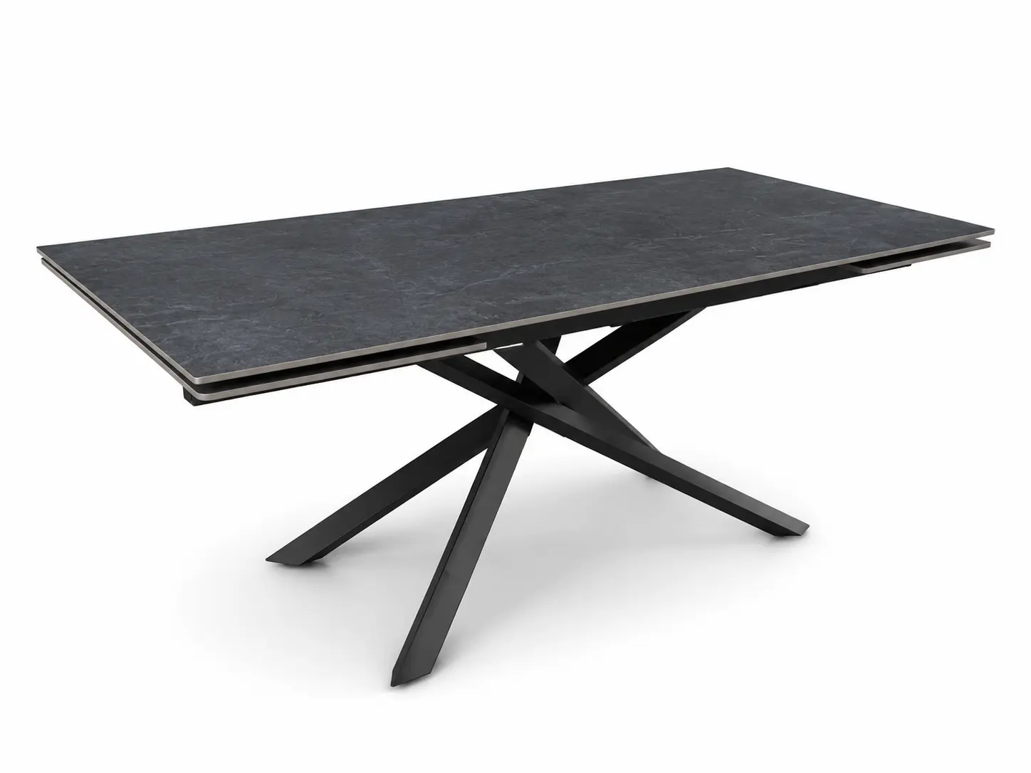 Išskleidžiamas stalas ORION-Dark Grey 160 (240)x90xH75 cm-7