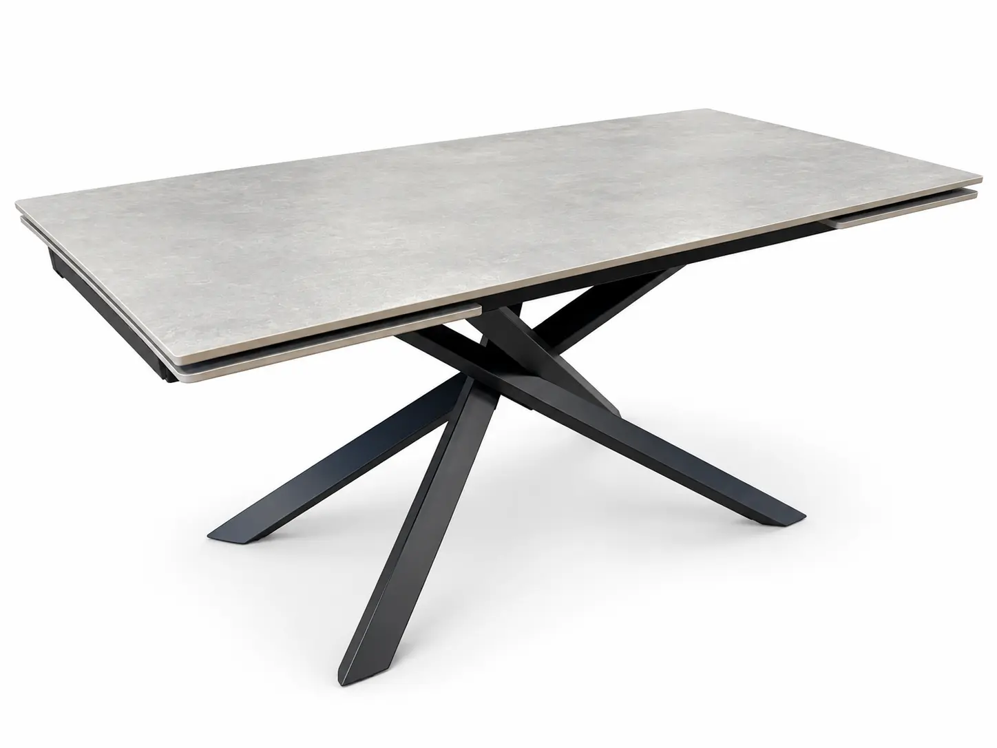 Išskleidžiamas stalas ORION-Medium Grey 160 (240)x90xH75 cm-16