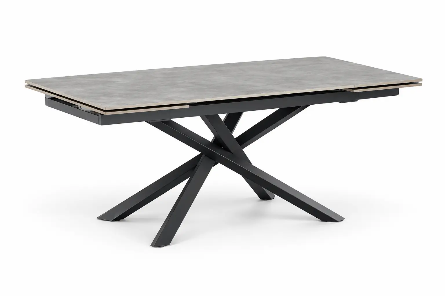 Išskleidžiamas stalas ORION-Medium Grey 160 (240)x90xH75 cm-17