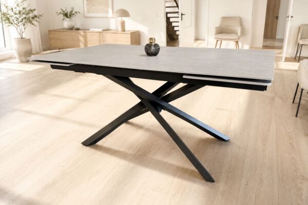 Išskleidžiamas stalas ORION-Medium Grey 160 (240)x90xH75 cm