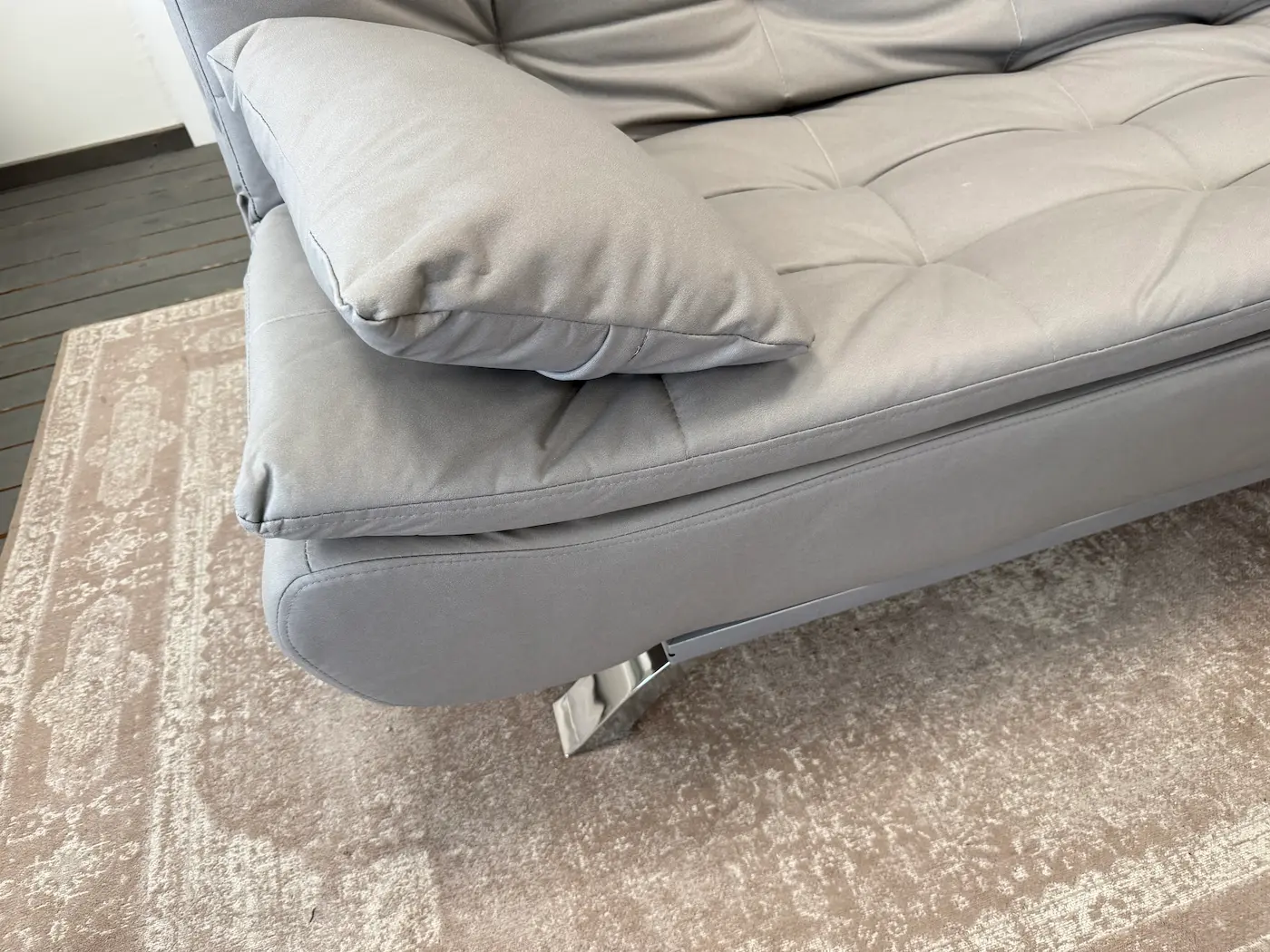 Sofa-lova RICKY – 190x70xH80 cm – pilka spalva-4
