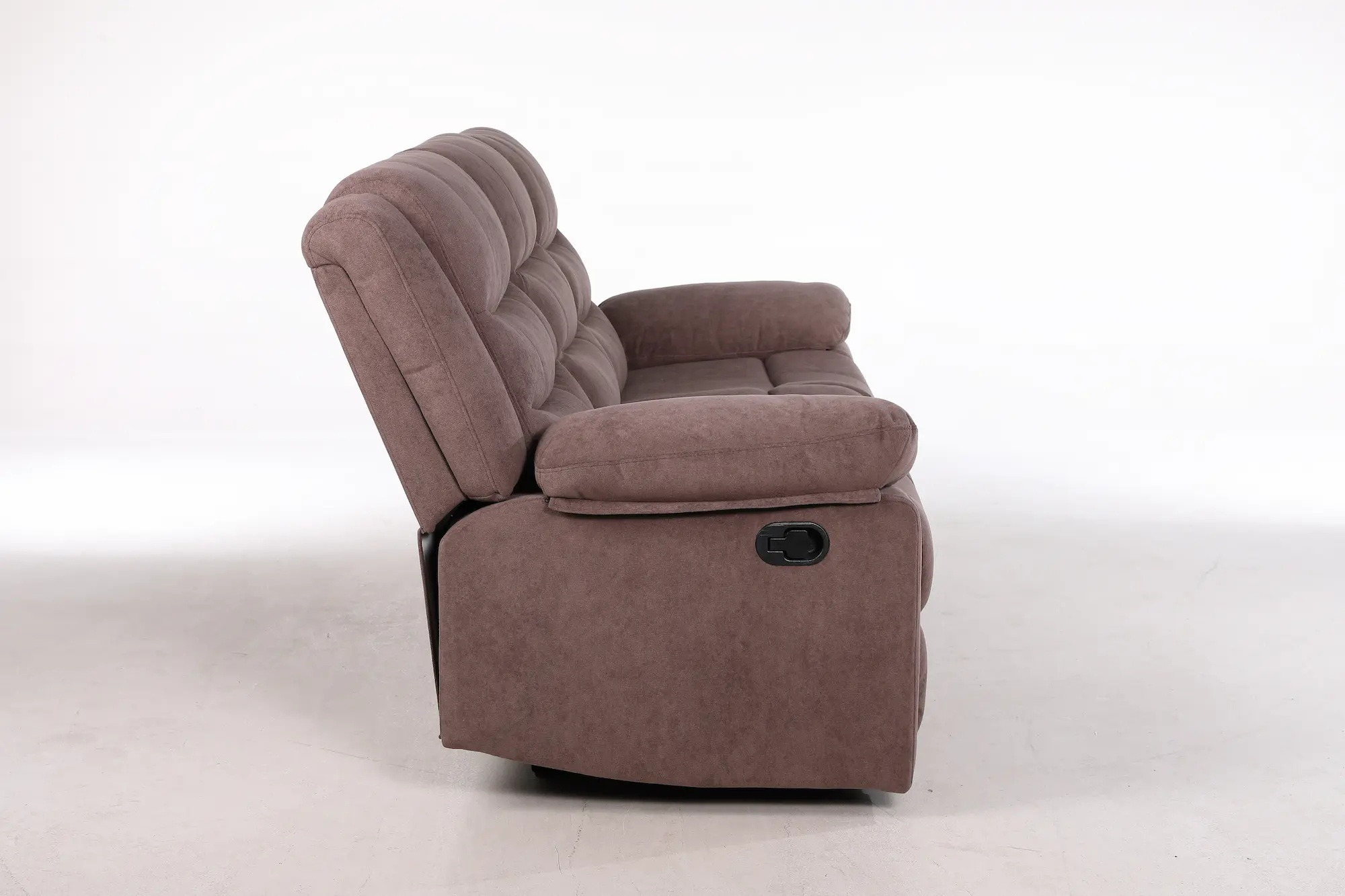 Trivietė sofa su reglaineriais RAMZI – tamsiai rusva spalva – 208x97xH102 cm-21