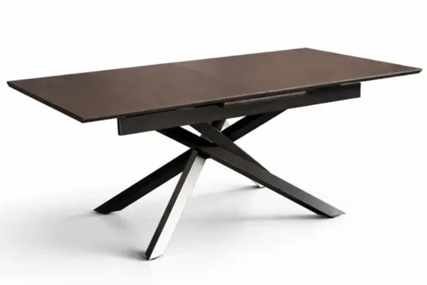 Išskleidžiamas stalas RUBIN-BRONZE Melamin 160 (200)x90xH75 cm