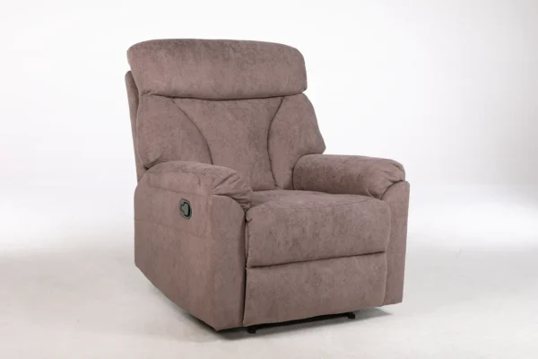 Fotelis PRIMERA su relakso funkcija – rusva spalva – 87x92xH104 cm