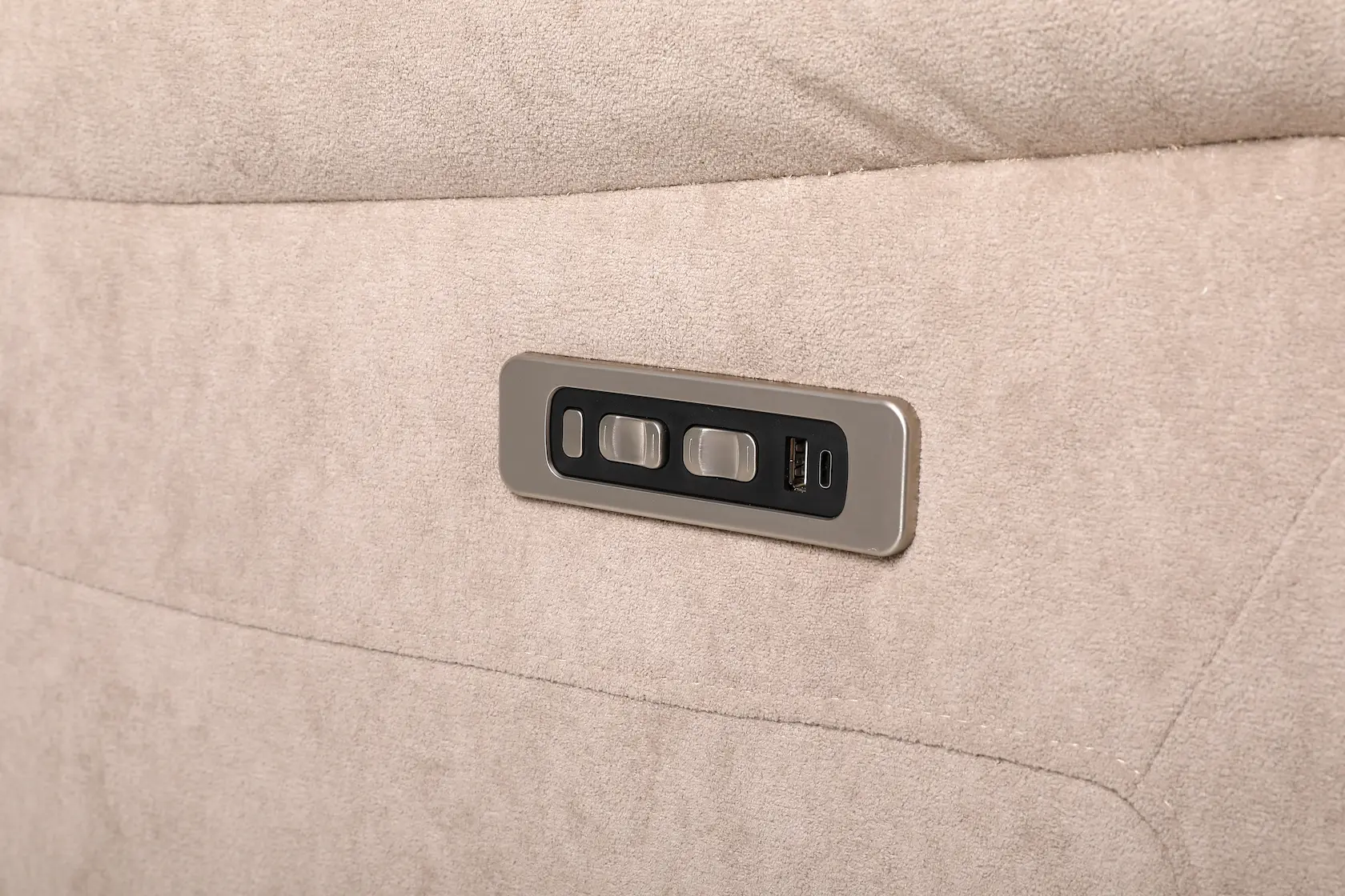 Fotelis SMART su elektrine relakso funkcija – beige spalva – 88x94xH101 cm-10