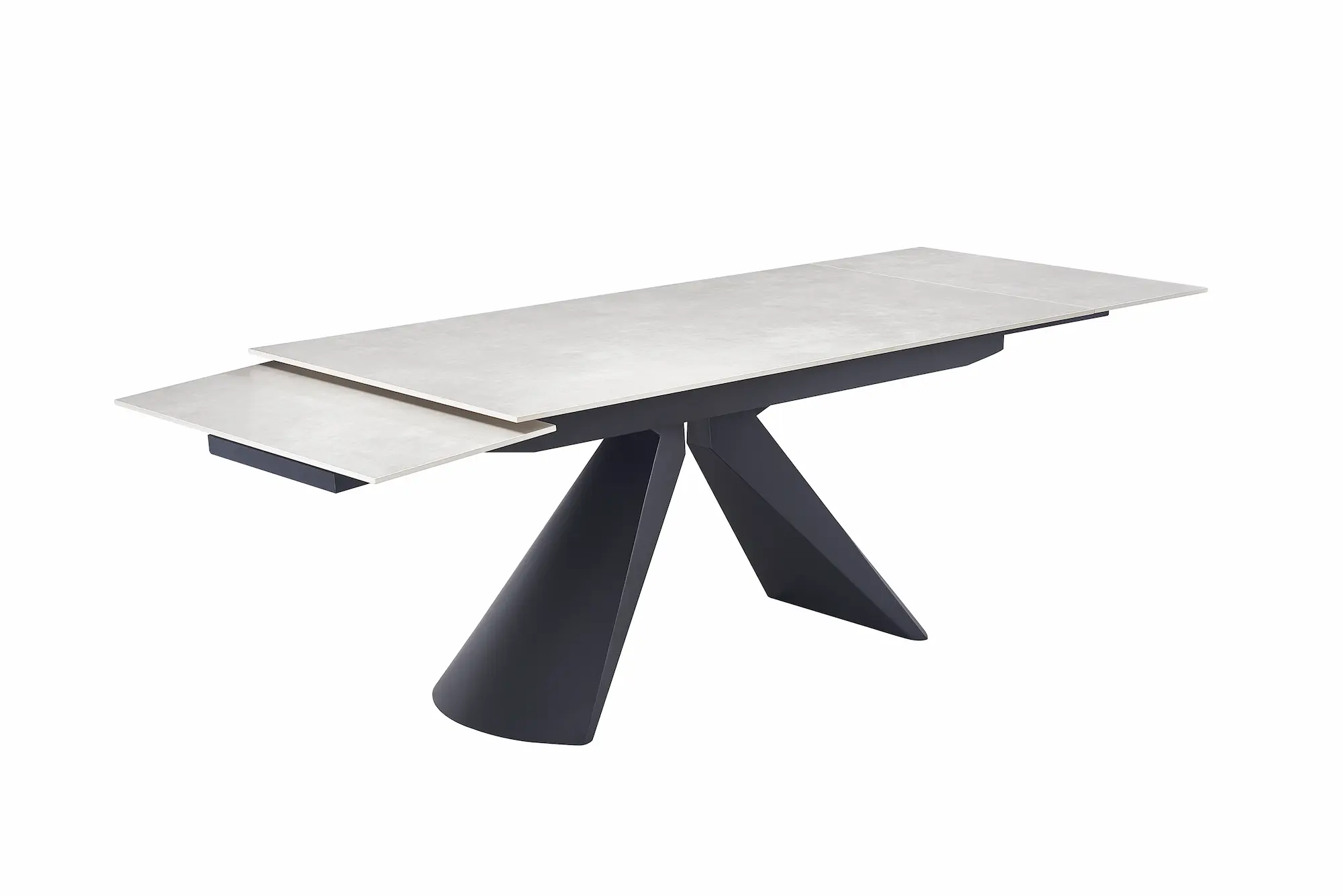 Išskleidžiamas valgomojo stalas MILANO-Light Grey - 160 (200-240)x90xH75 cm-12