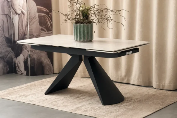 Išskleidžiamas valgomojo stalas MILANO-Light Grey - 160 (200-240)x90xH75 cm