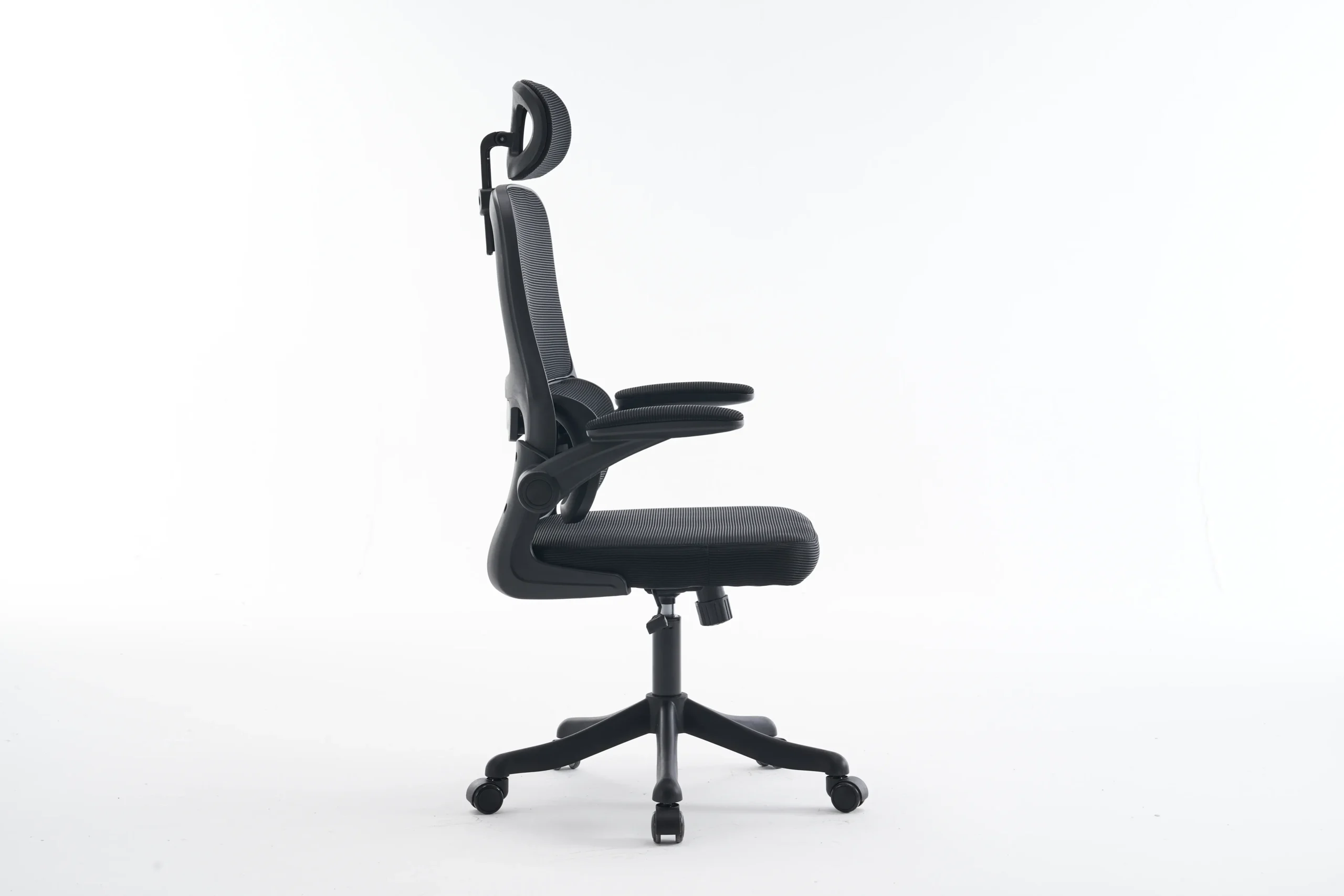 Juodos spalvos ofiso kėdė SMARAGD – 66x65xH125 cm-6