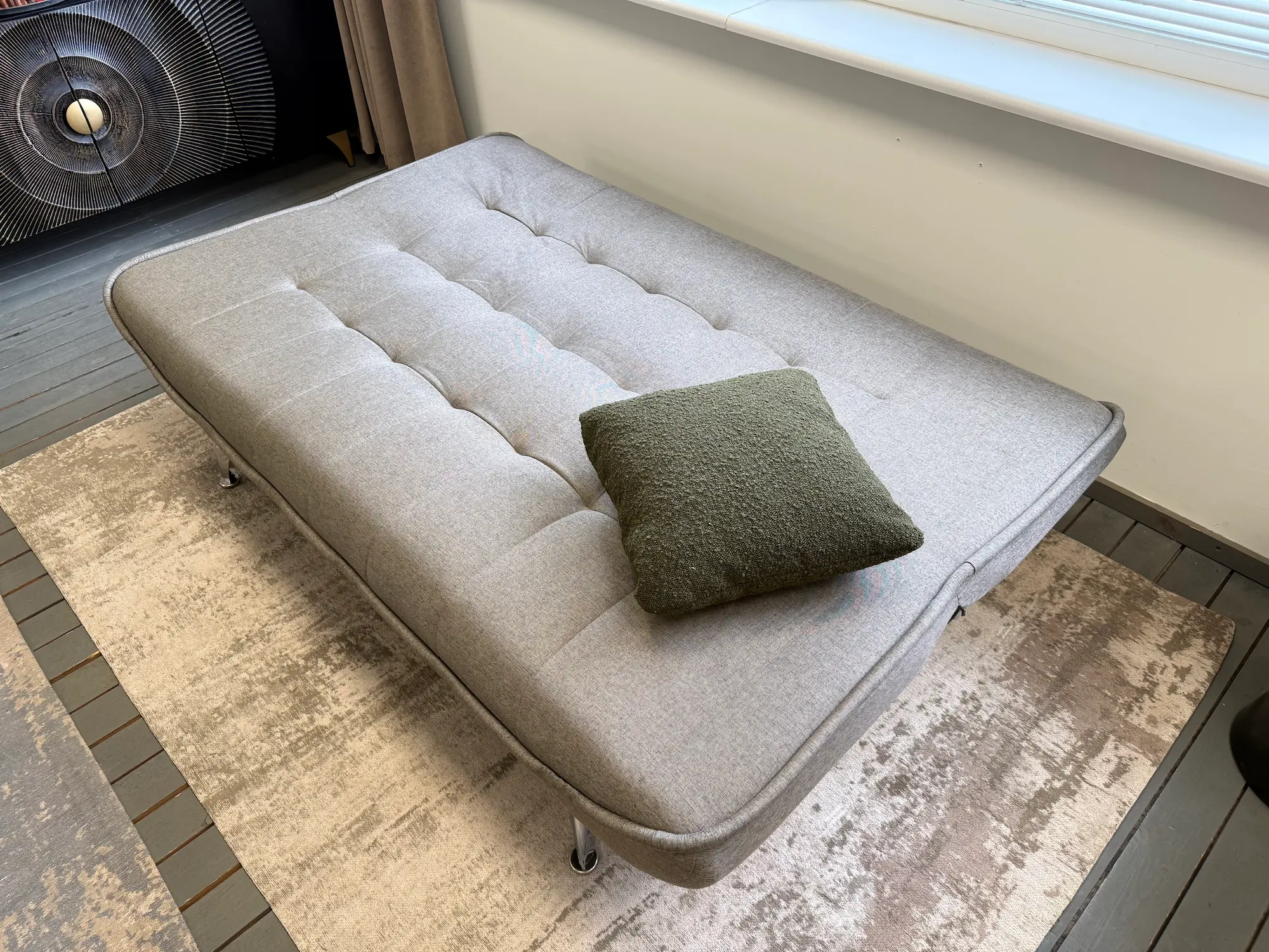 Sofa-lova NEO – 190x70xH80 cm – samanų spalvos audinys-2