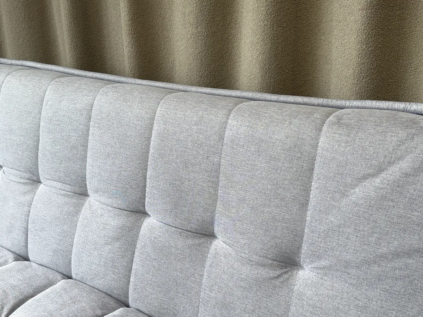 Sofa-lova NEO – 190x70xH80 cm – šviesiai pilka spalvos audinys-2