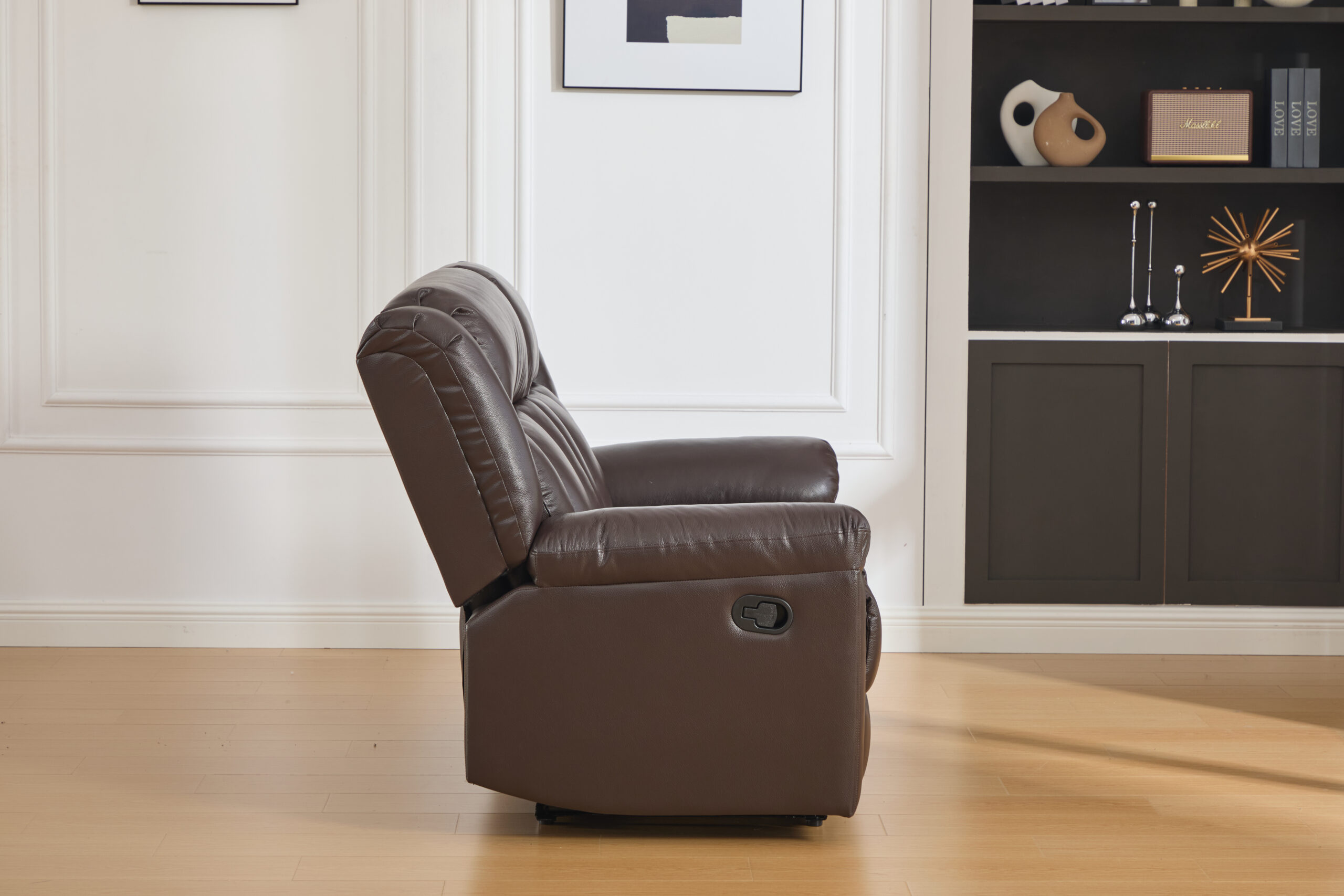Dvivietė odinė sofa su reglaineriais DETROIT-BROWN – 160x95xH104 cm-10
