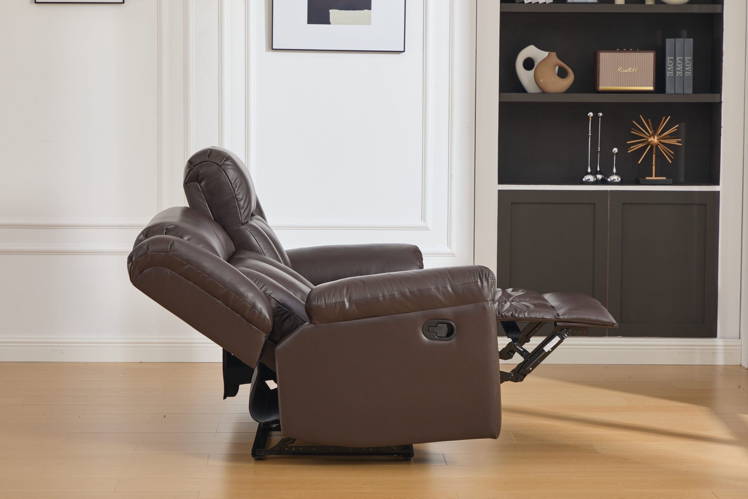 Dvivietė odinė sofa su reglaineriais DETROIT-BROWN – 160x95xH104 cm-8