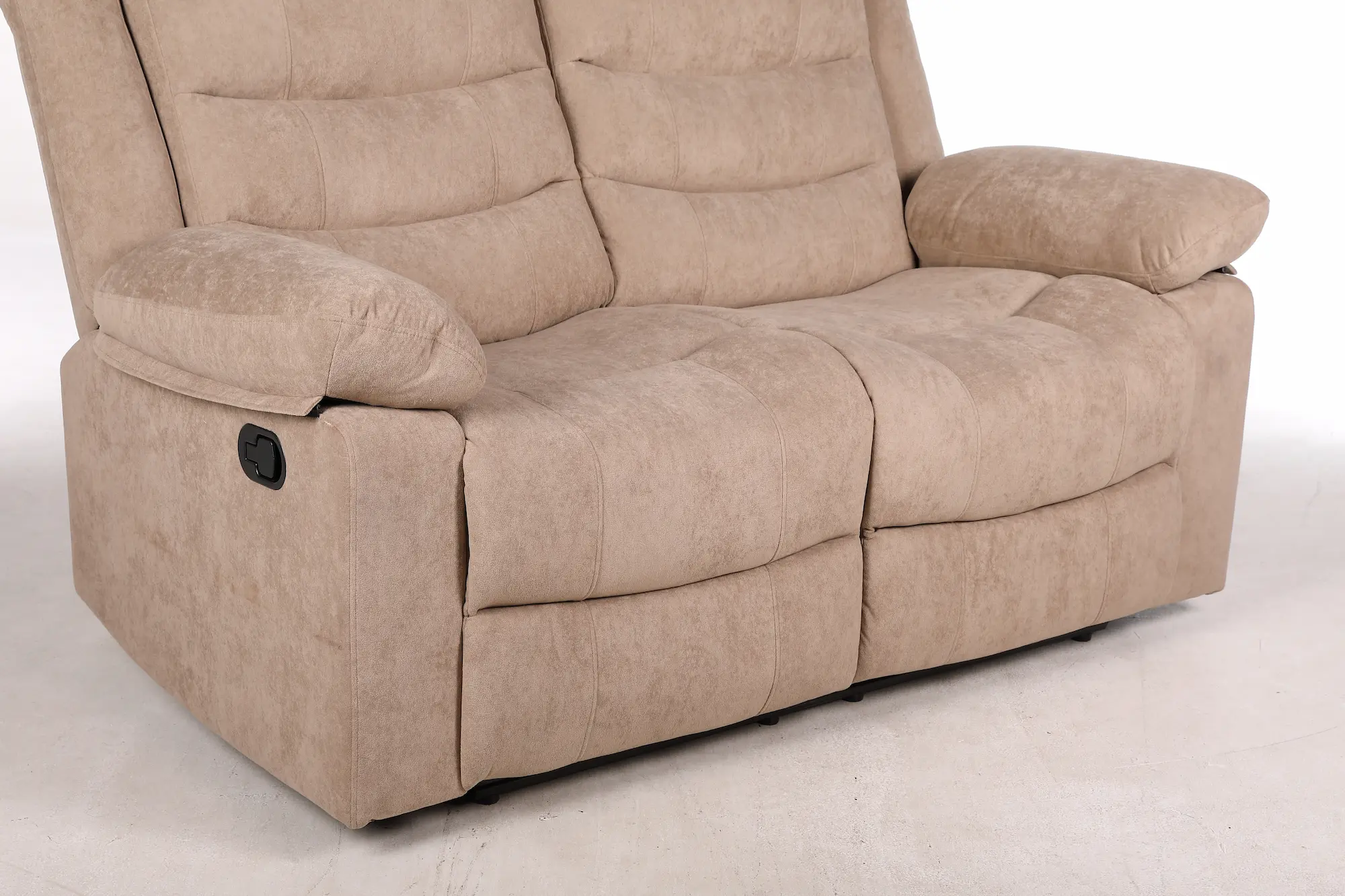 Dvivietė sofa su reglaineriais RAMZI – šviesiai ruda spalva – 152x97xH102 cm-6