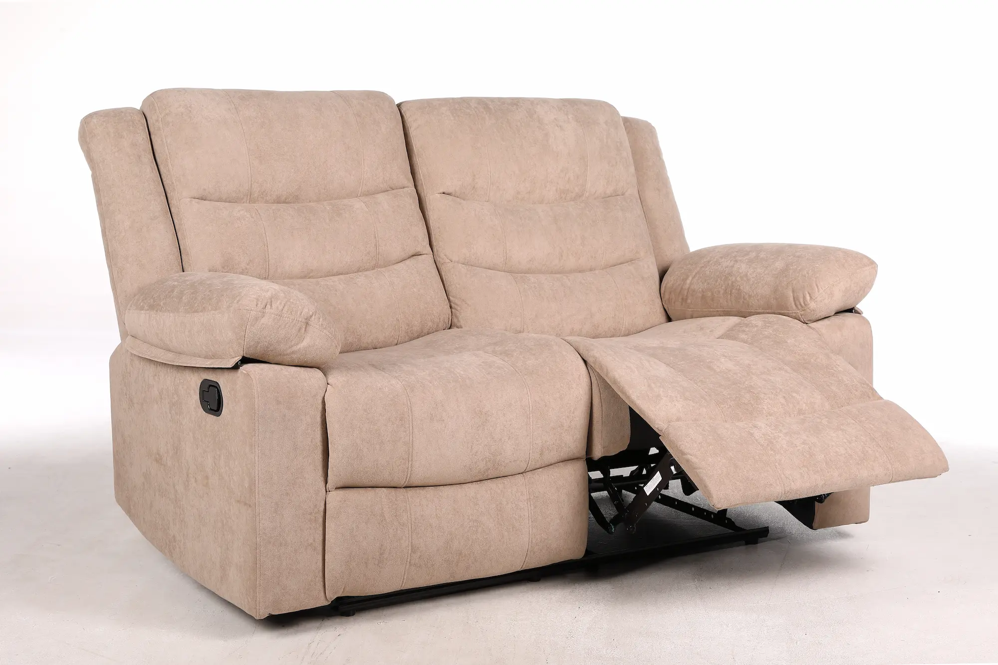 Dvivietė sofa su reglaineriais RAMZI – šviesiai ruda spalva – 152x97xH102 cm-7