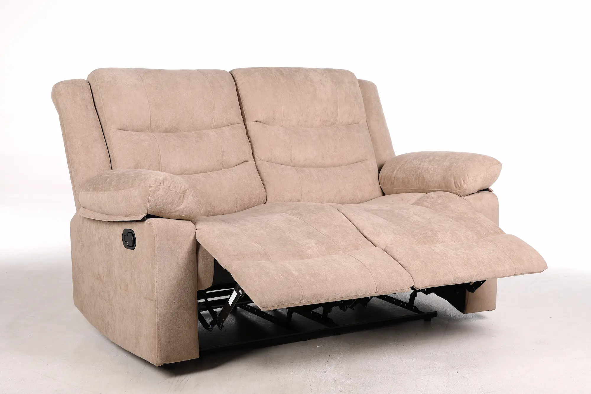Dvivietė sofa su reglaineriais RAMZI – šviesiai ruda spalva – 152x97xH102 cm-8