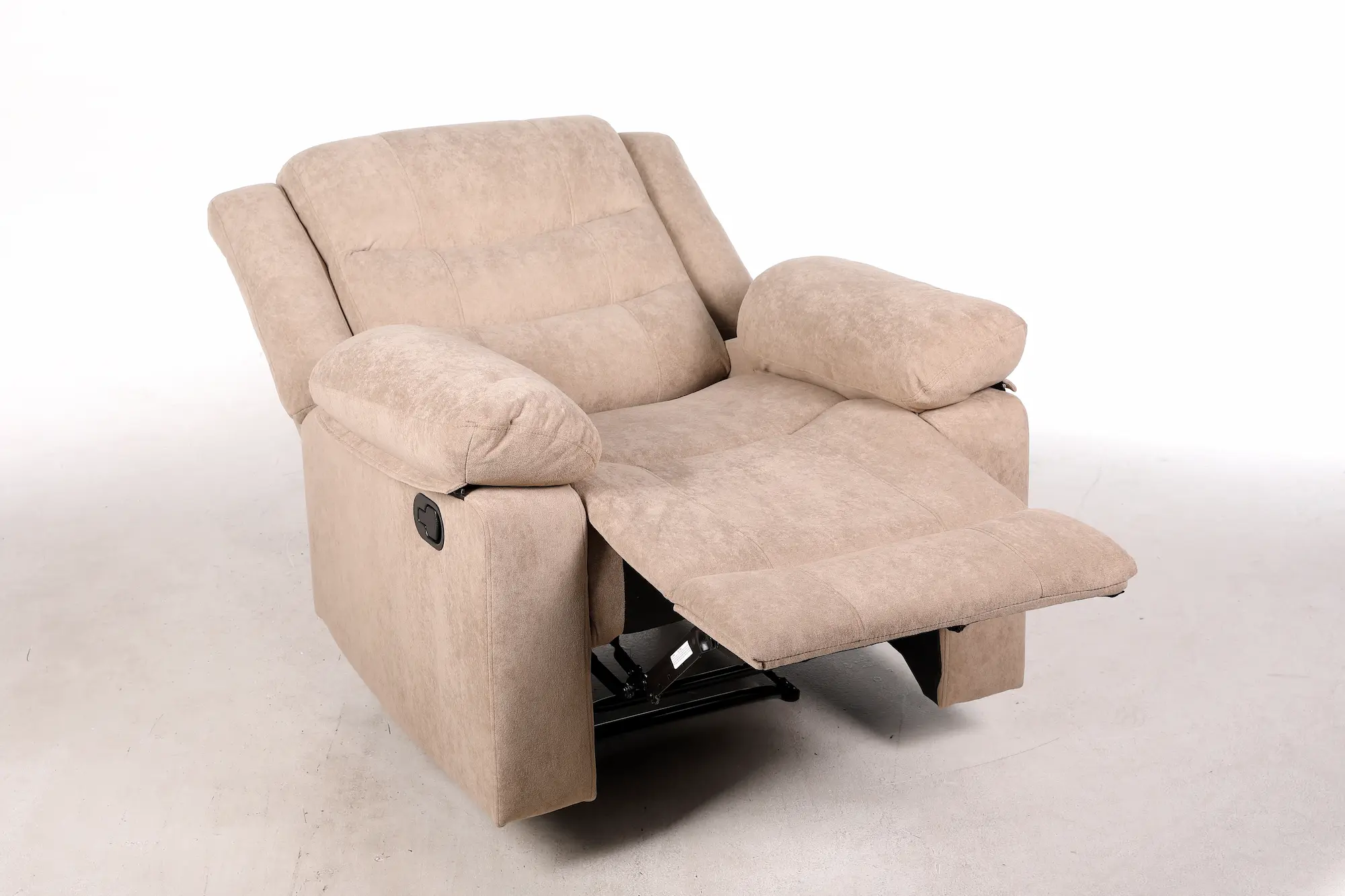 Fotelis reglaineris RAMZI – šviesiai ruda spalva – 91x97xH102 cm-9