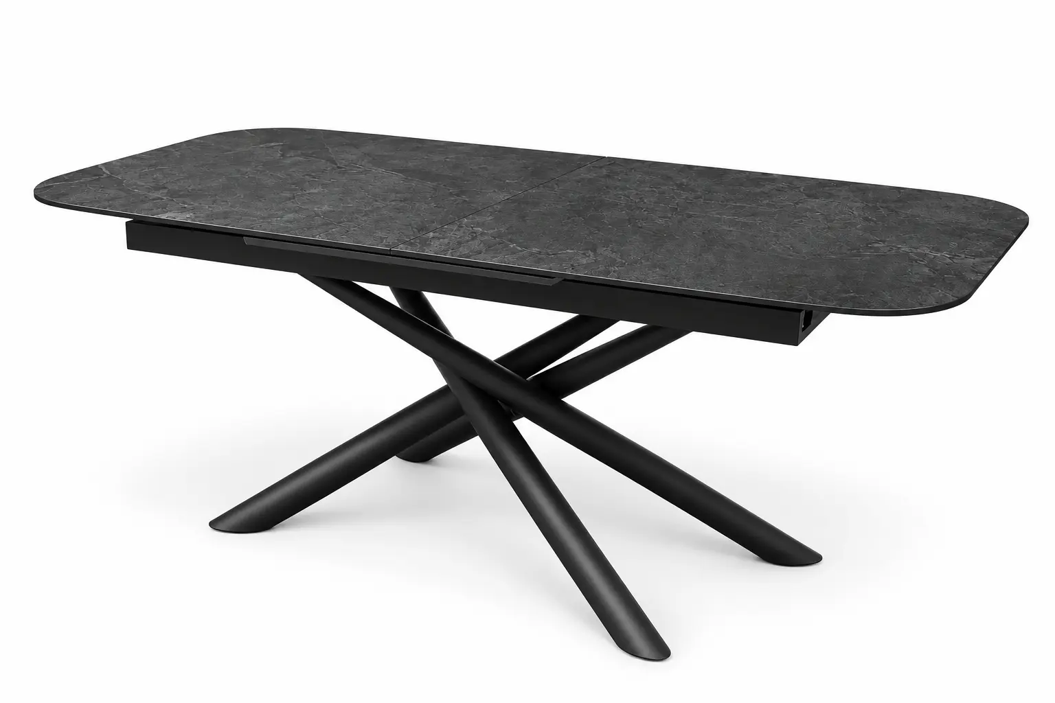 Išskleidžiamas valgomojo stalas MESSA-Dark Grey – 160 (200)x90xH75 cm-6