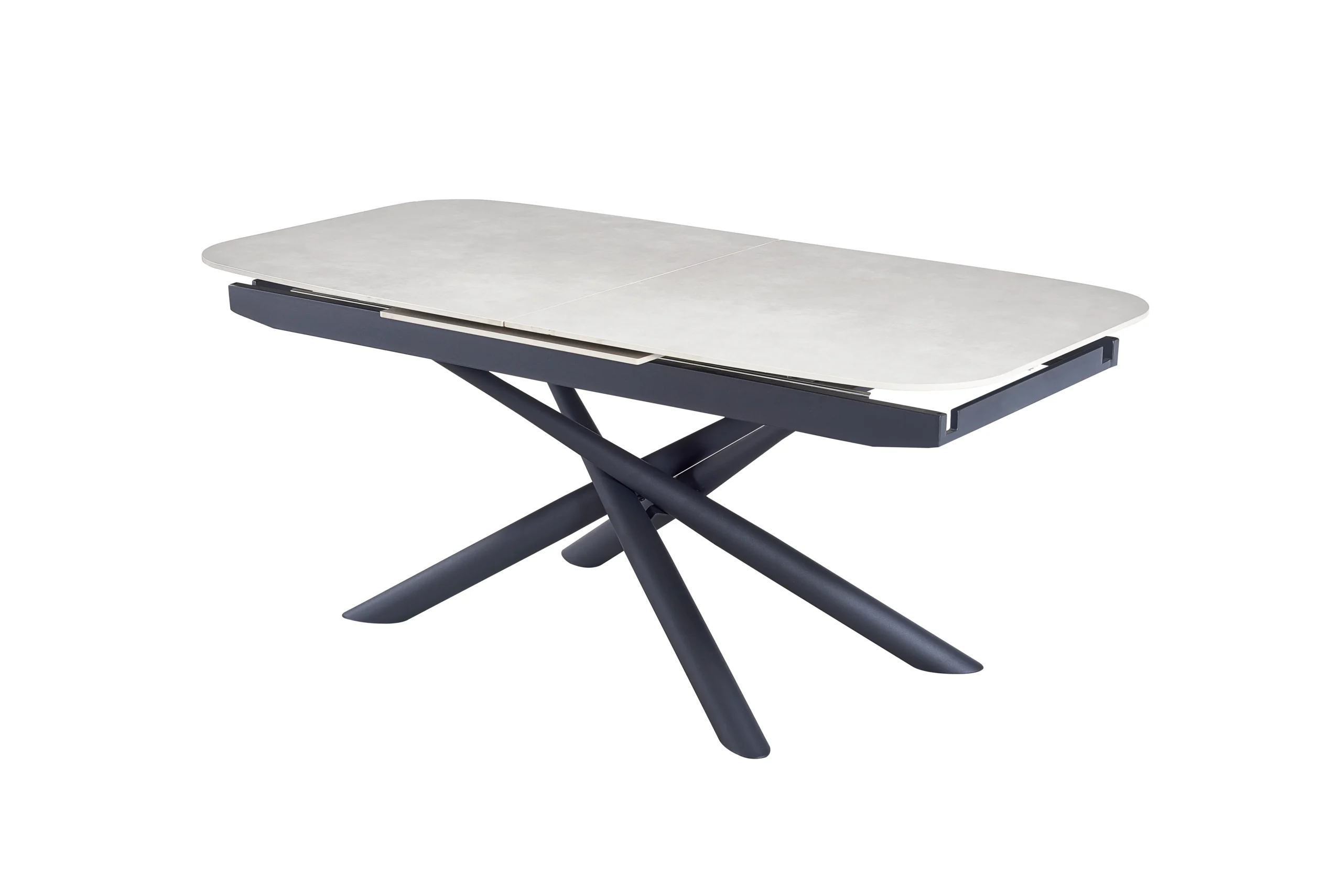Išskleidžiamas valgomojo stalas MESSA-Light Grey – 180 (240)x90xH75 cm-8