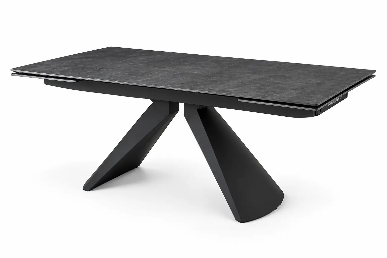Išskleidžiamas valgomojo stalas MILANO-Dark Grey – 160 (200-240)x90xH75 cm-8