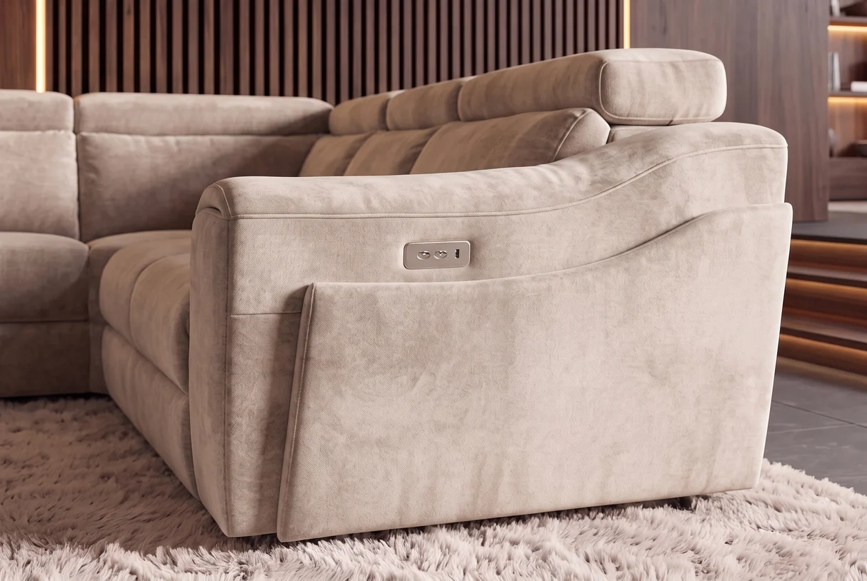 Minkštas kampas PROUD - 300x270xH95 cm - beige spalva-6