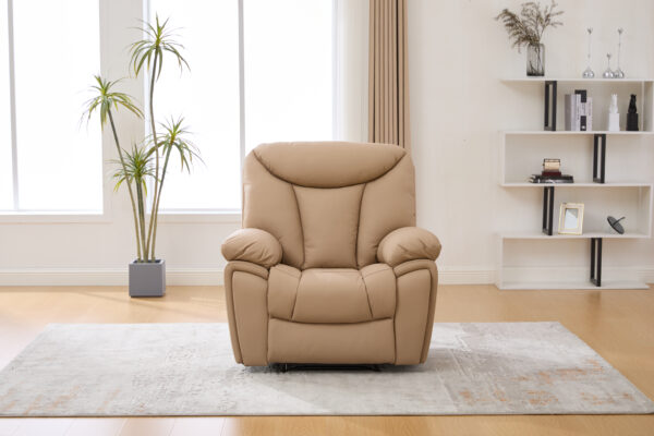 Odinis fotelis su reglaineriu YORK-BEIGE – 107x96xH106 cm
