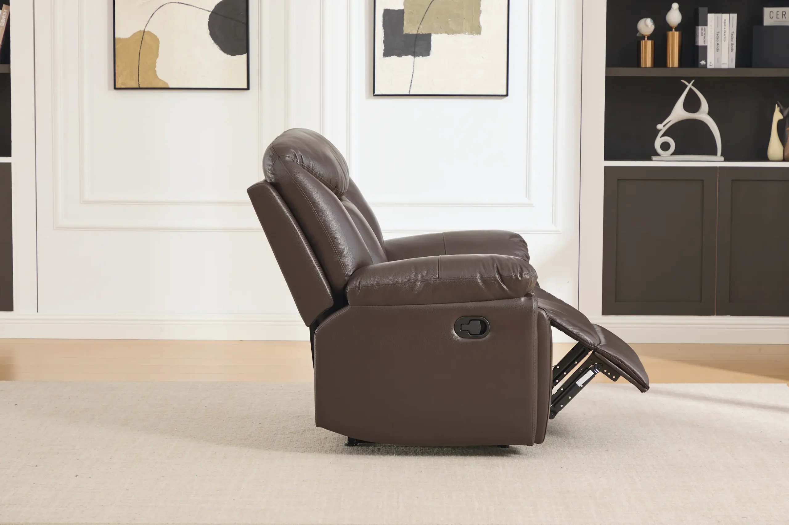 Odinis fotelis su reglaineriu YORK-BROWN – 107x96xH106 cm-7