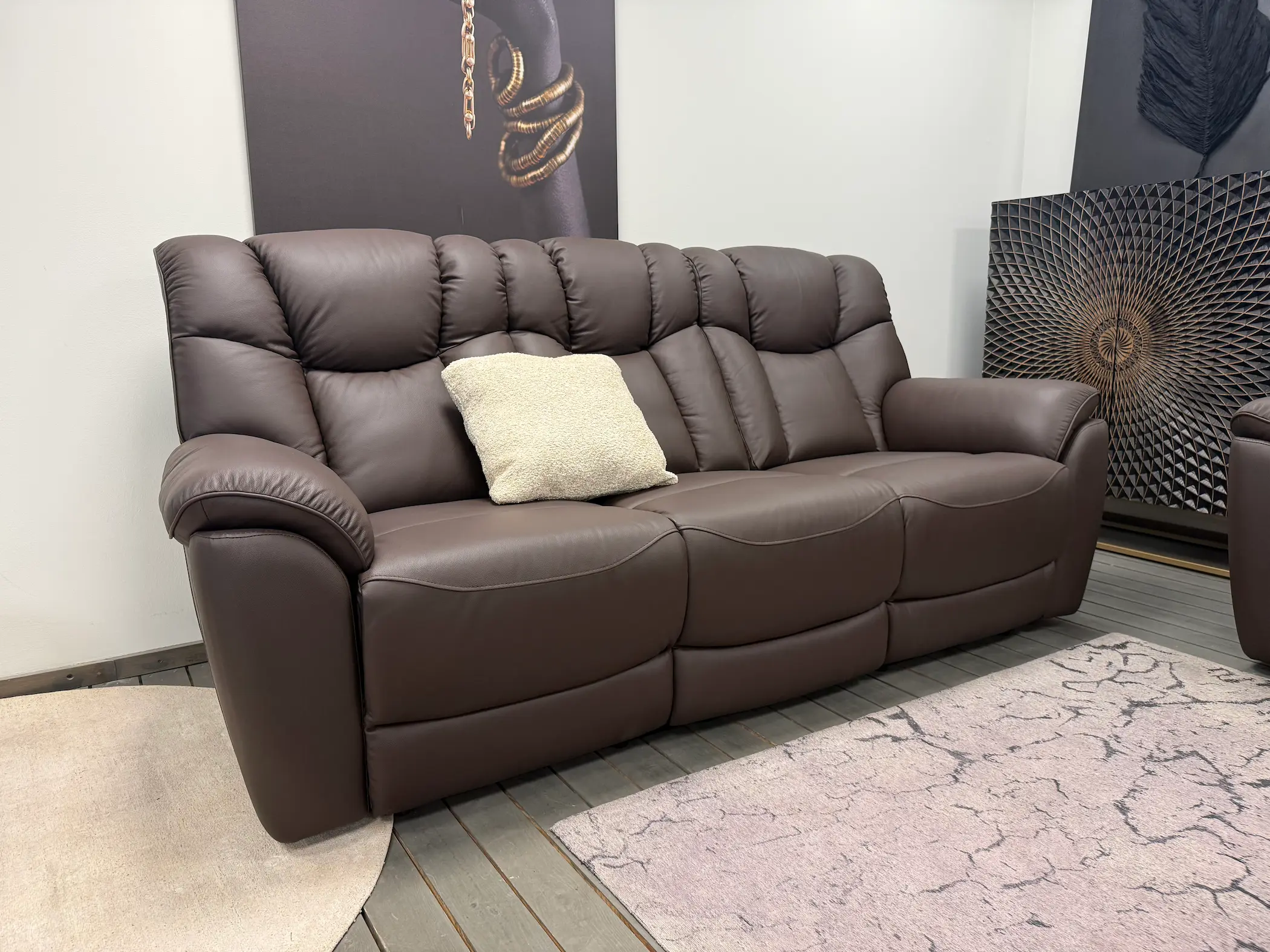 Odinis komplektas 3RR-2RR-1R su reglaineriais COMFORT – rudos spalvos oda-11