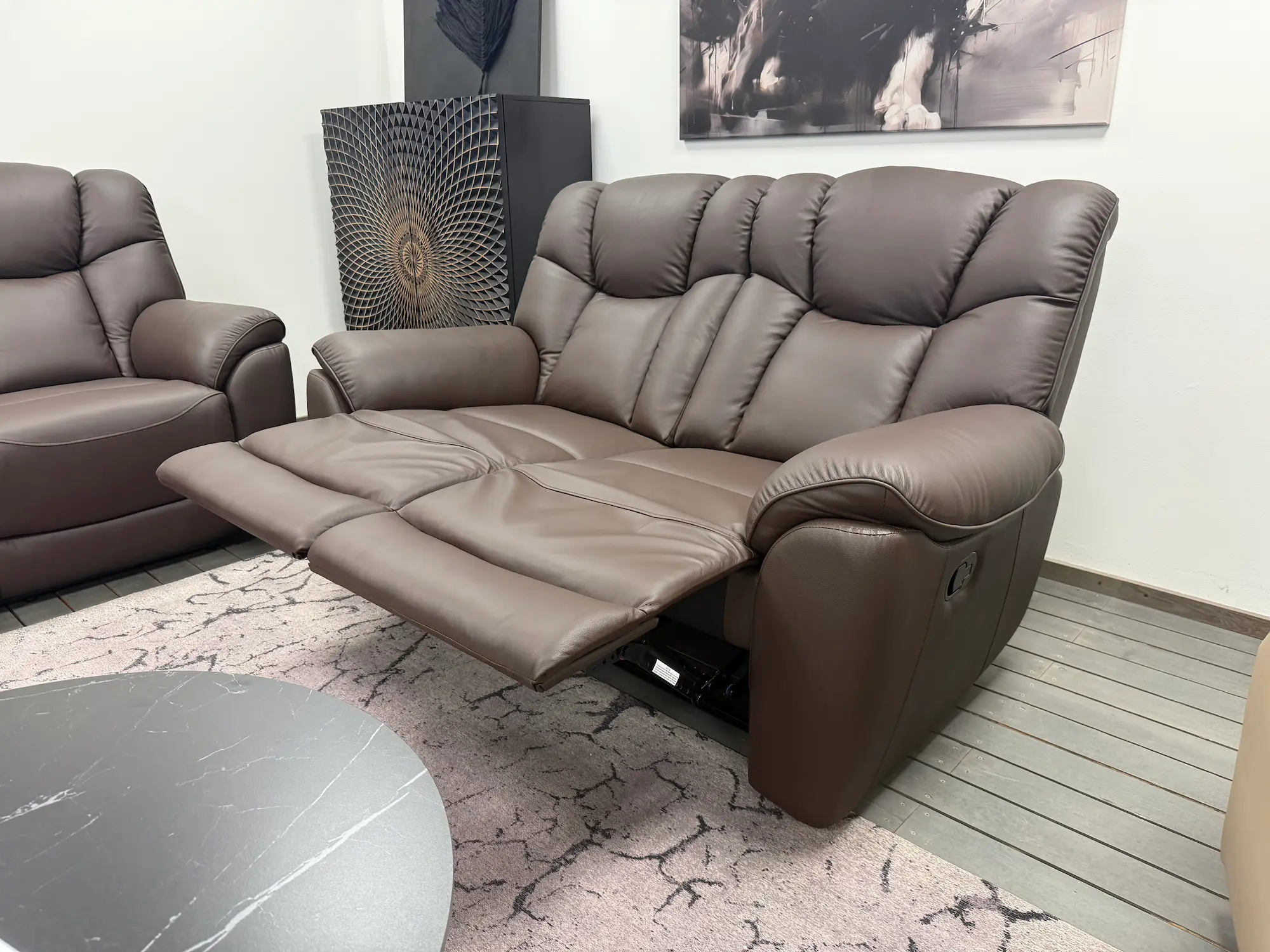 Odinis komplektas 3RR-2RR-1R su reglaineriais COMFORT – rudos spalvos oda-9