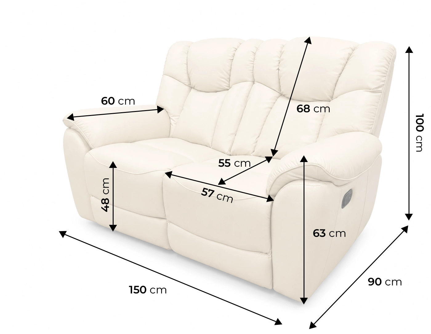 Sofa 2RR Comfort odinė