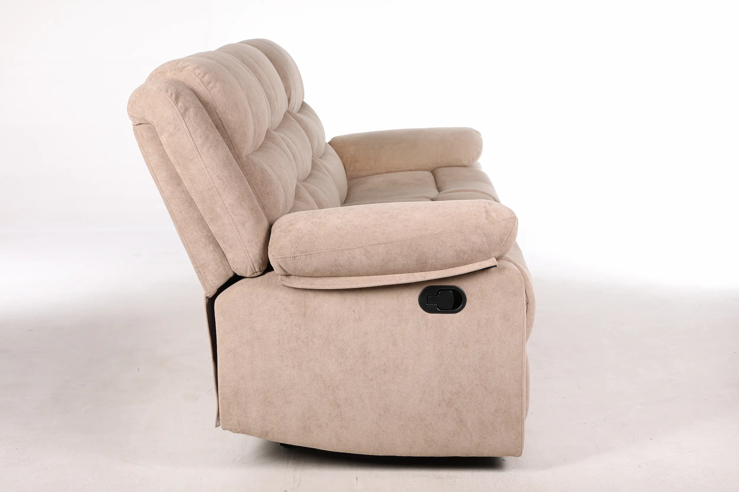 Trivietė sofa su reglaineriais RAMZI – šviesiai ruda spalva – 208x97xH102 cm-14