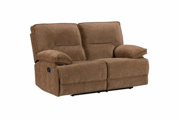 Dvivietė sofa su dviem reglaineriais NEVADA - 170x97xH110 cm - ruda spalva