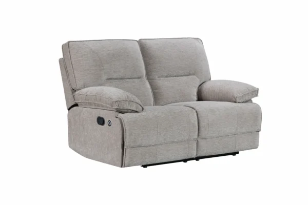 Dvivietė sofa su dviem reglaineriais NEVADA – 170x97xH110 cm – pilkšva spalva