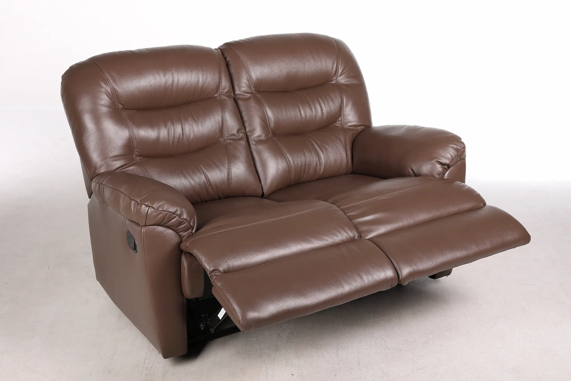 Odinė dvivietė sofa su dviem reglaineriais WINDSOR-148x98xH102 cm-ruda spalva-9