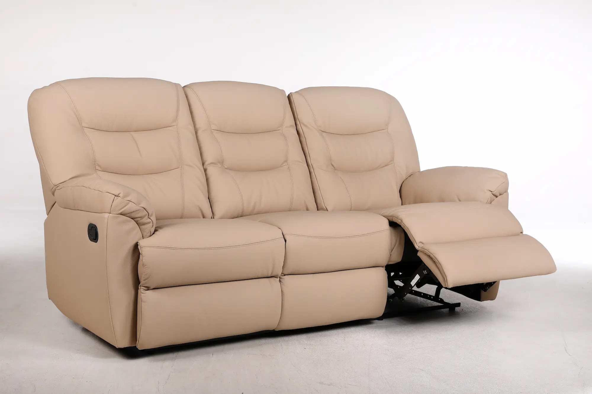 Odinė trivietė sofa su dviem reglaineriais WINDSOR-205x98xH102 cm – cappucchino spalva-11