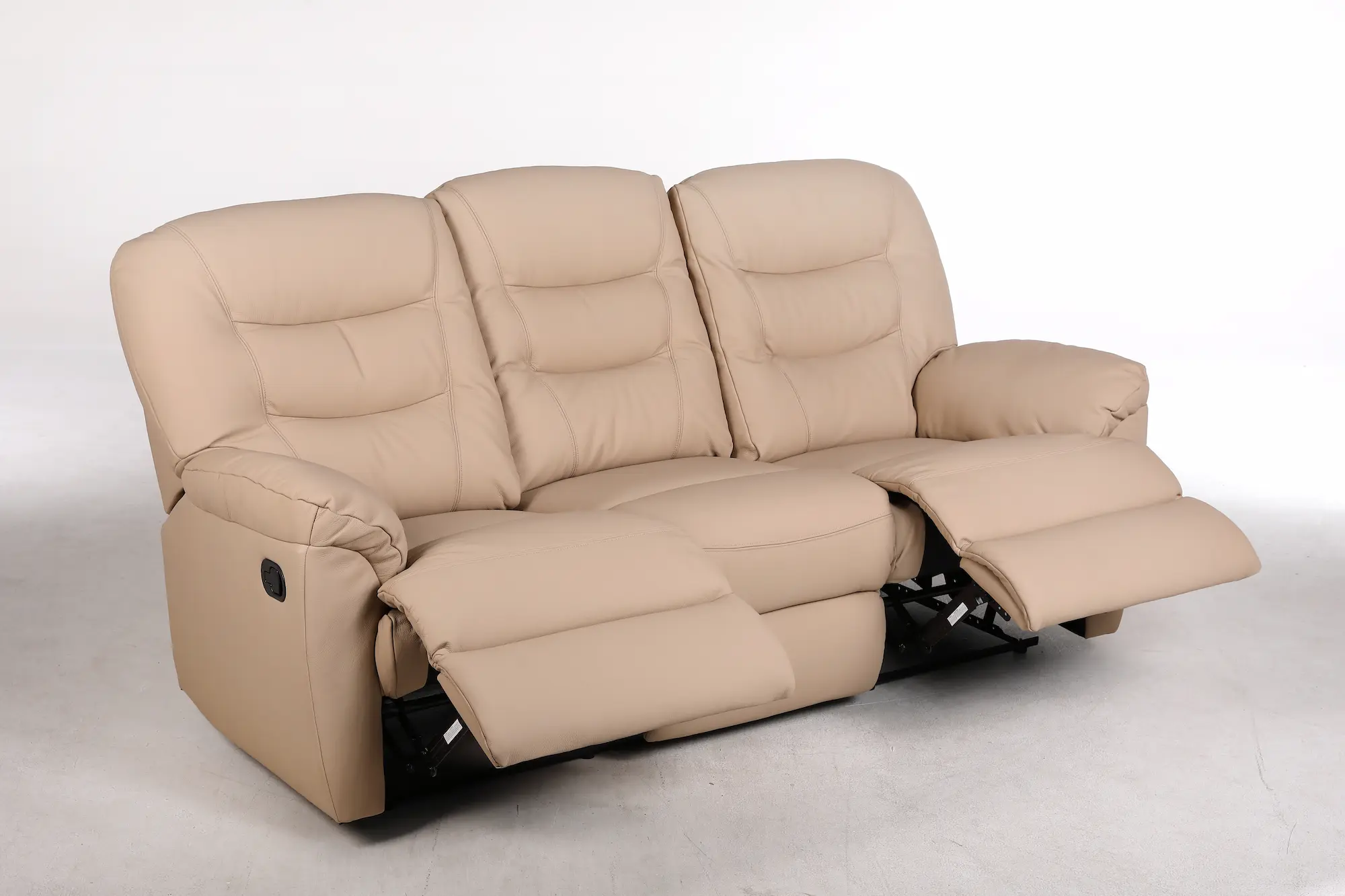 Odinė trivietė sofa su dviem reglaineriais WINDSOR-205x98xH102 cm – cappucchino spalva-13