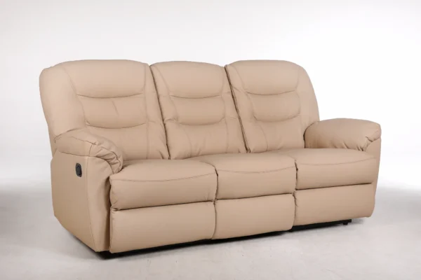 Odinė trivietė sofa su dviem reglaineriais WINDSOR-205x98xH102 cm – cappucchino spalva