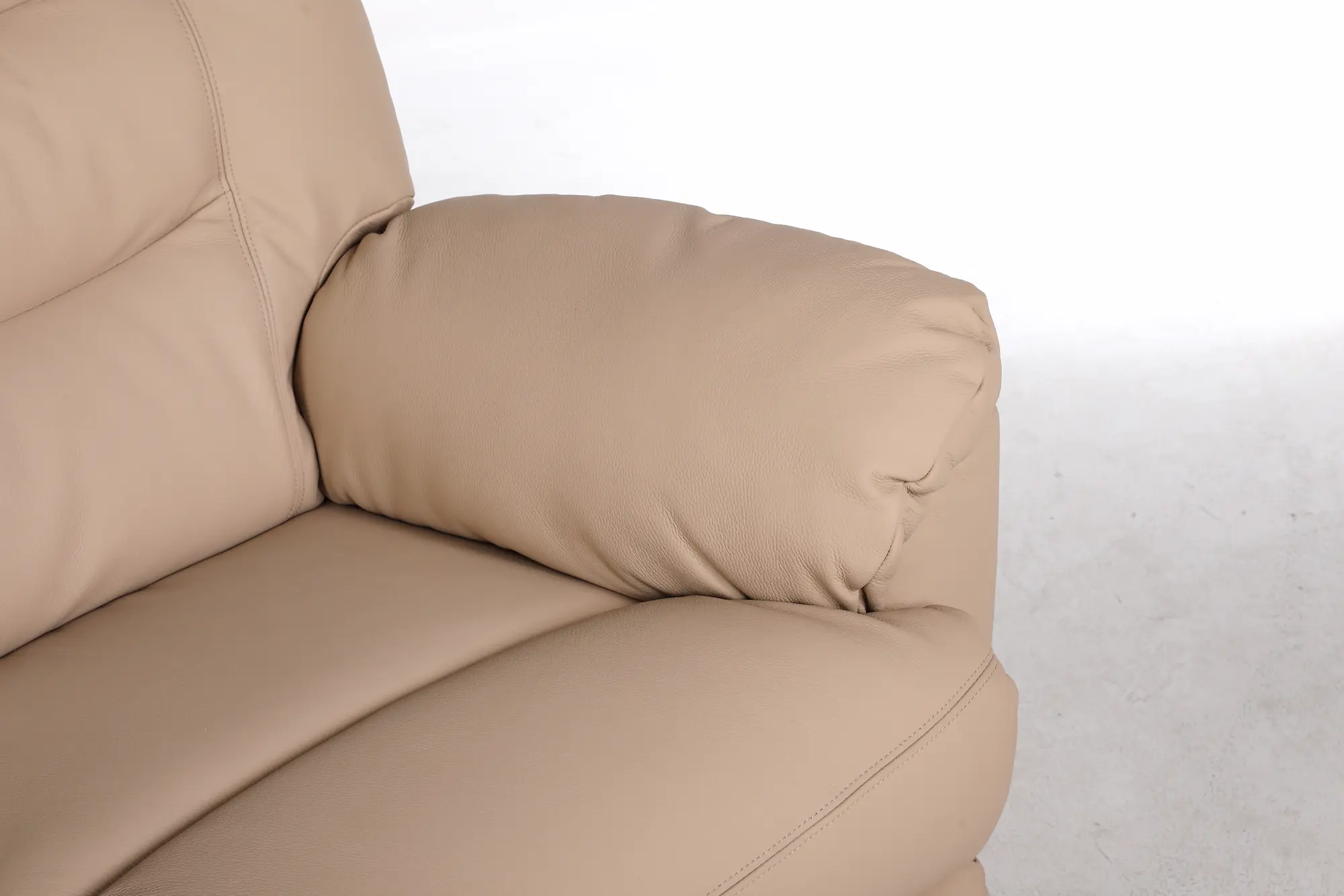 Odinė trivietė sofa su dviem reglaineriais WINDSOR-205x98xH102 cm – cappucchino spalva-7