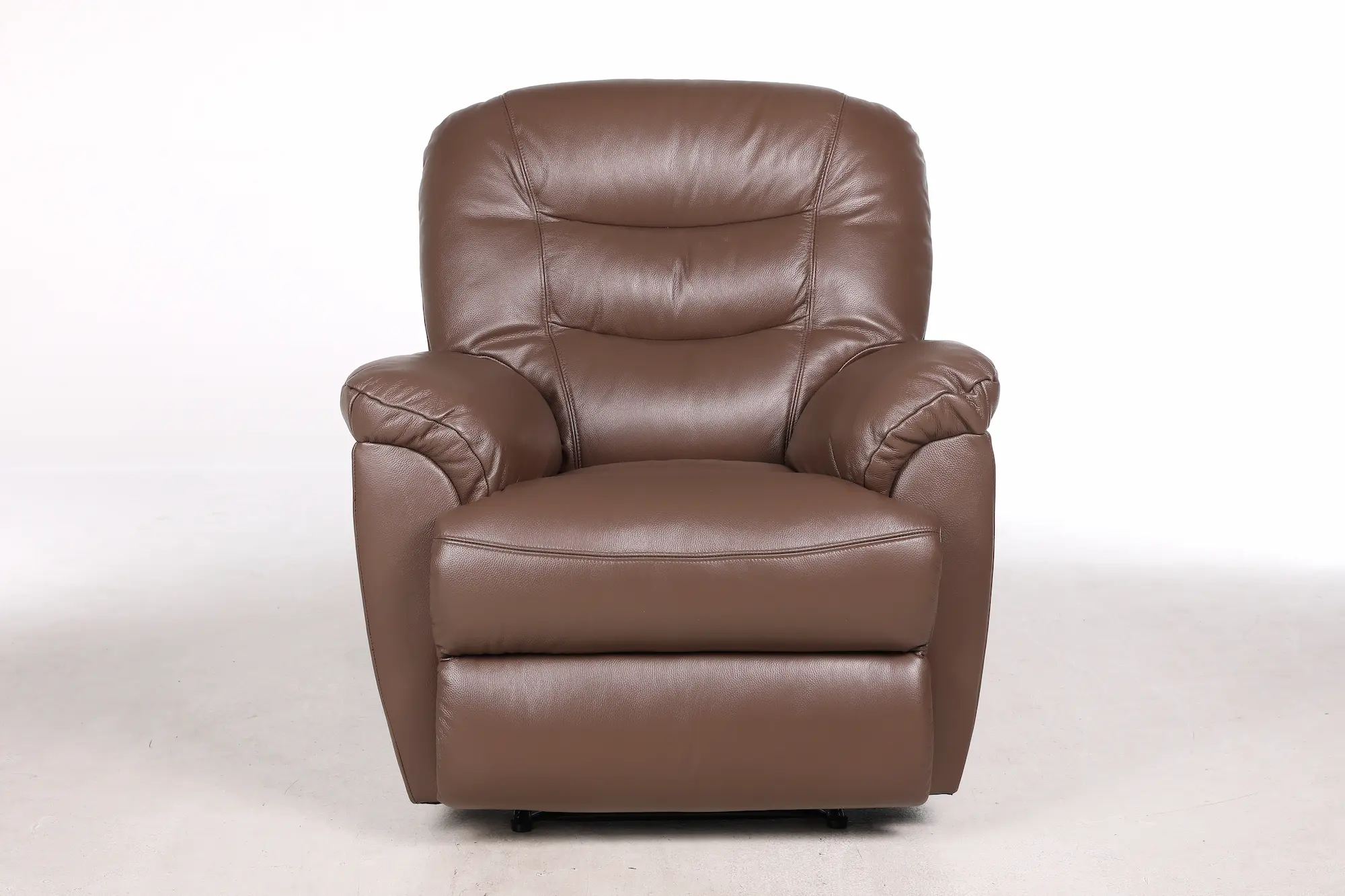 Odinis fotelis su reglaineriu WINDSOR-93x98xH102 cm-ruda spalva-1