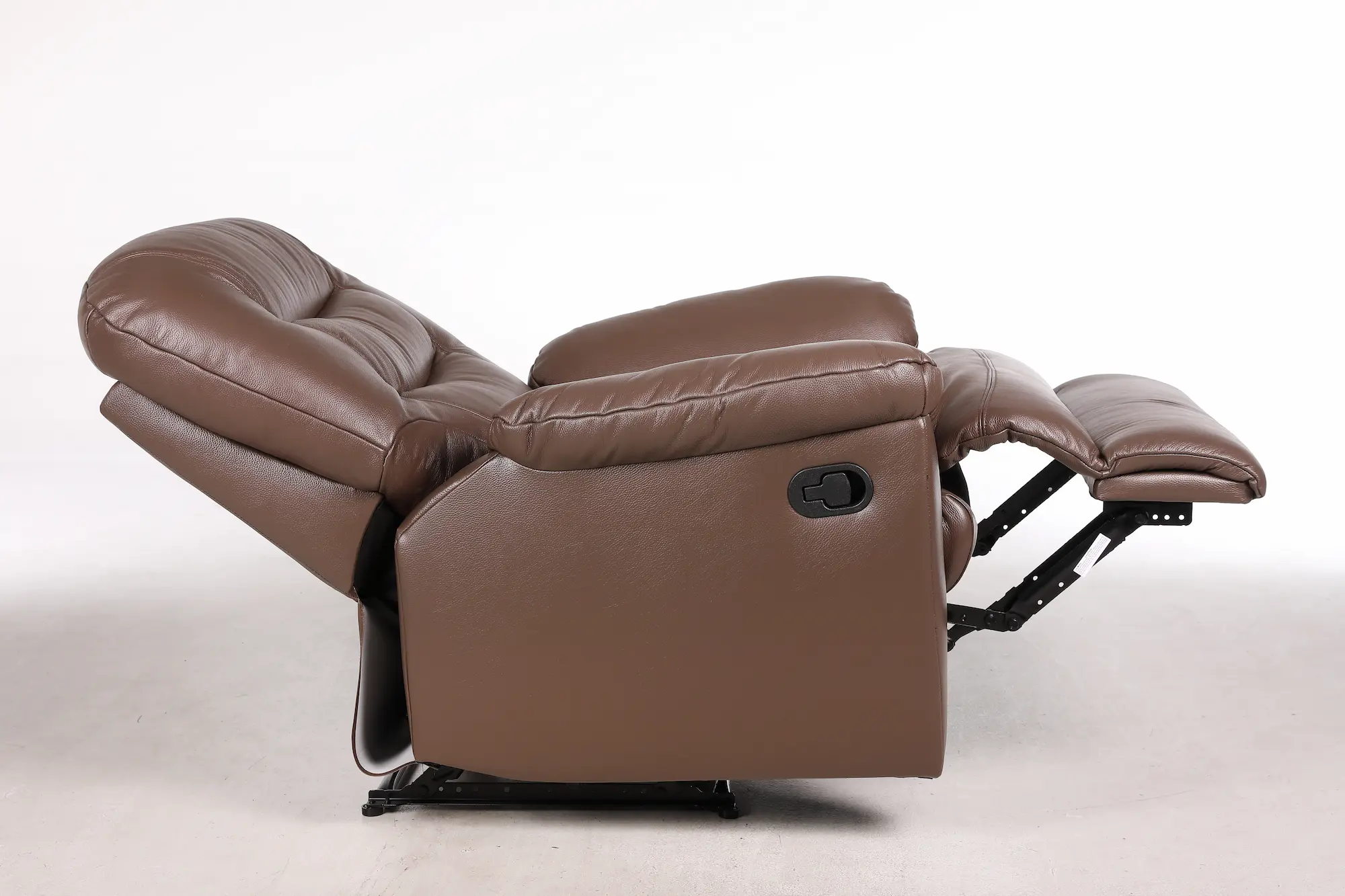 Odinis fotelis su reglaineriu WINDSOR-93x98xH102 cm-ruda spalva-10