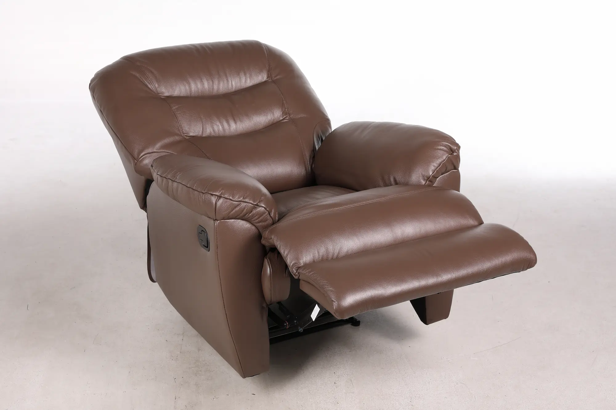 Odinis fotelis su reglaineriu WINDSOR-93x98xH102 cm-ruda spalva-12