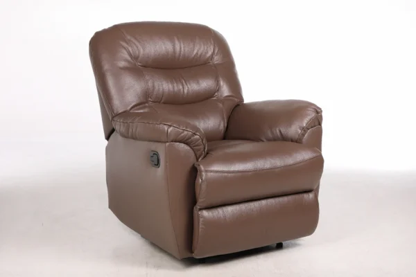 Odinis fotelis su reglaineriu WINDSOR-93x98xH102 cm-ruda spalva