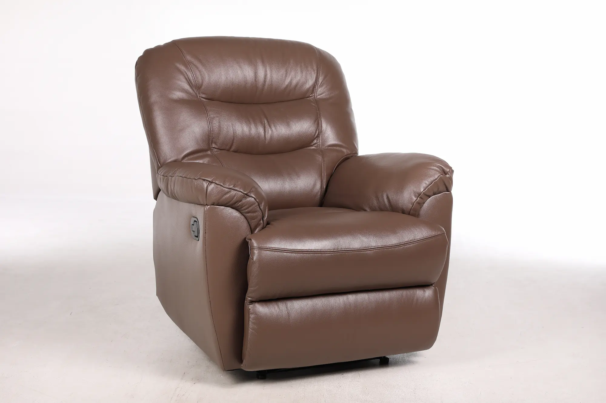 Odinis fotelis su reglaineriu WINDSOR-93x98xH102 cm-ruda spalva-3
