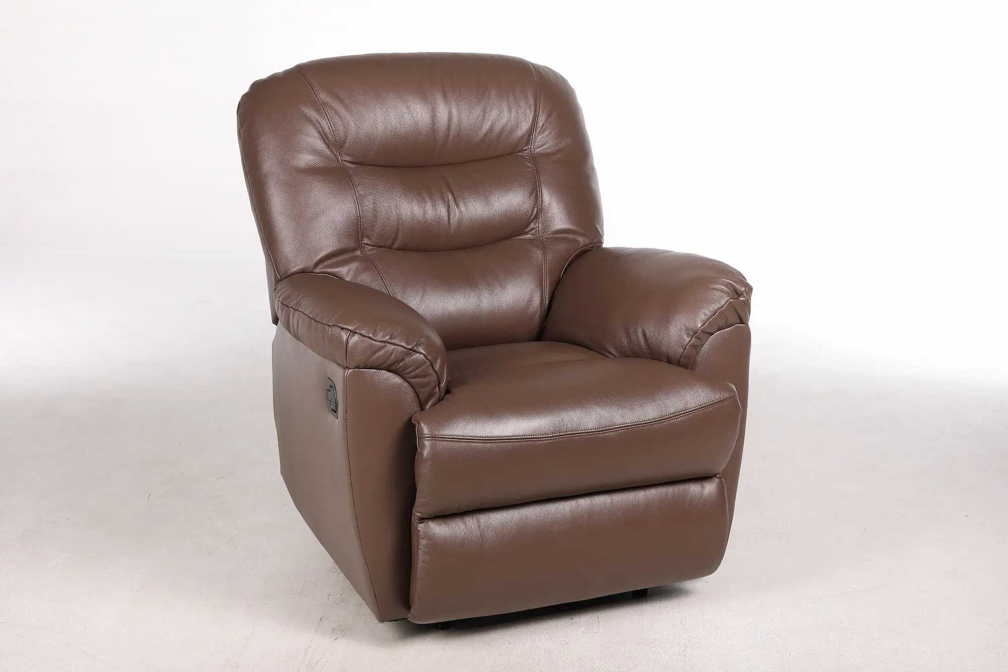 Odinis fotelis su reglaineriu WINDSOR-93x98xH102 cm-ruda spalva-4