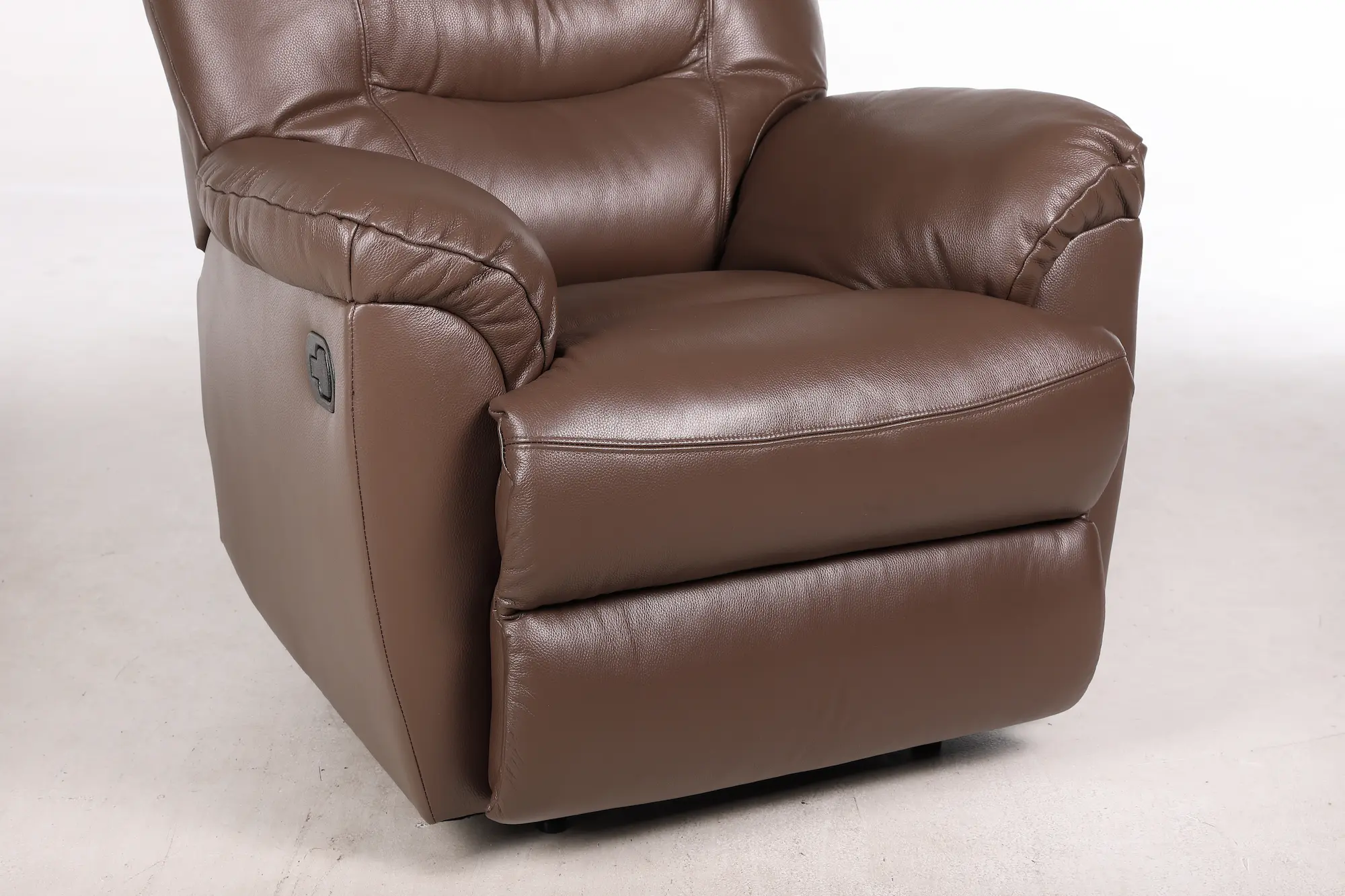 Odinis fotelis su reglaineriu WINDSOR-93x98xH102 cm-ruda spalva-6