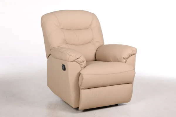 Odinis fotelis su reglaineriu WINDSOR-93x98xH102 cm – cappucchino spalva