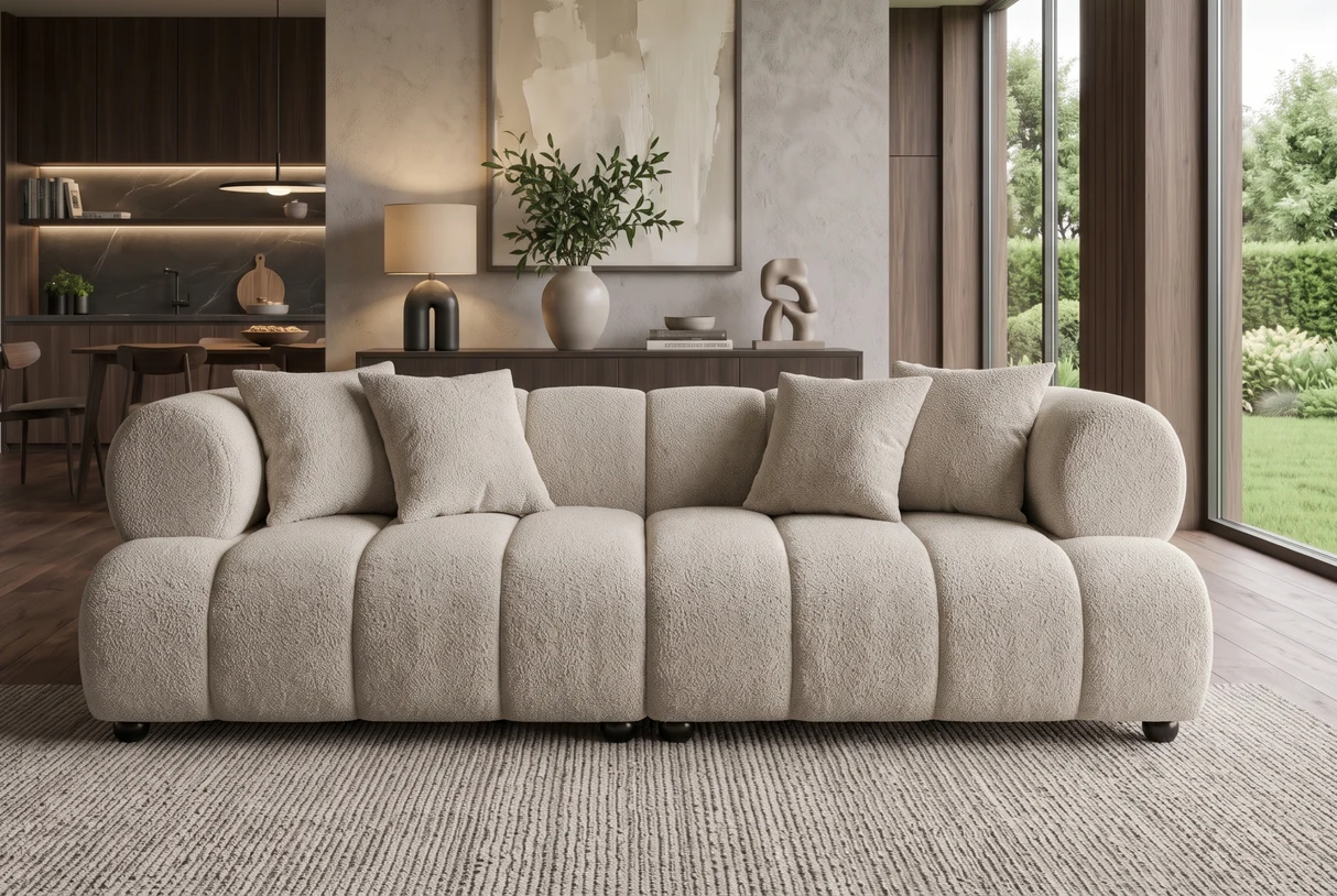 Sofa ADLO - 255x105xH75 cm - pilkšva spalva-3