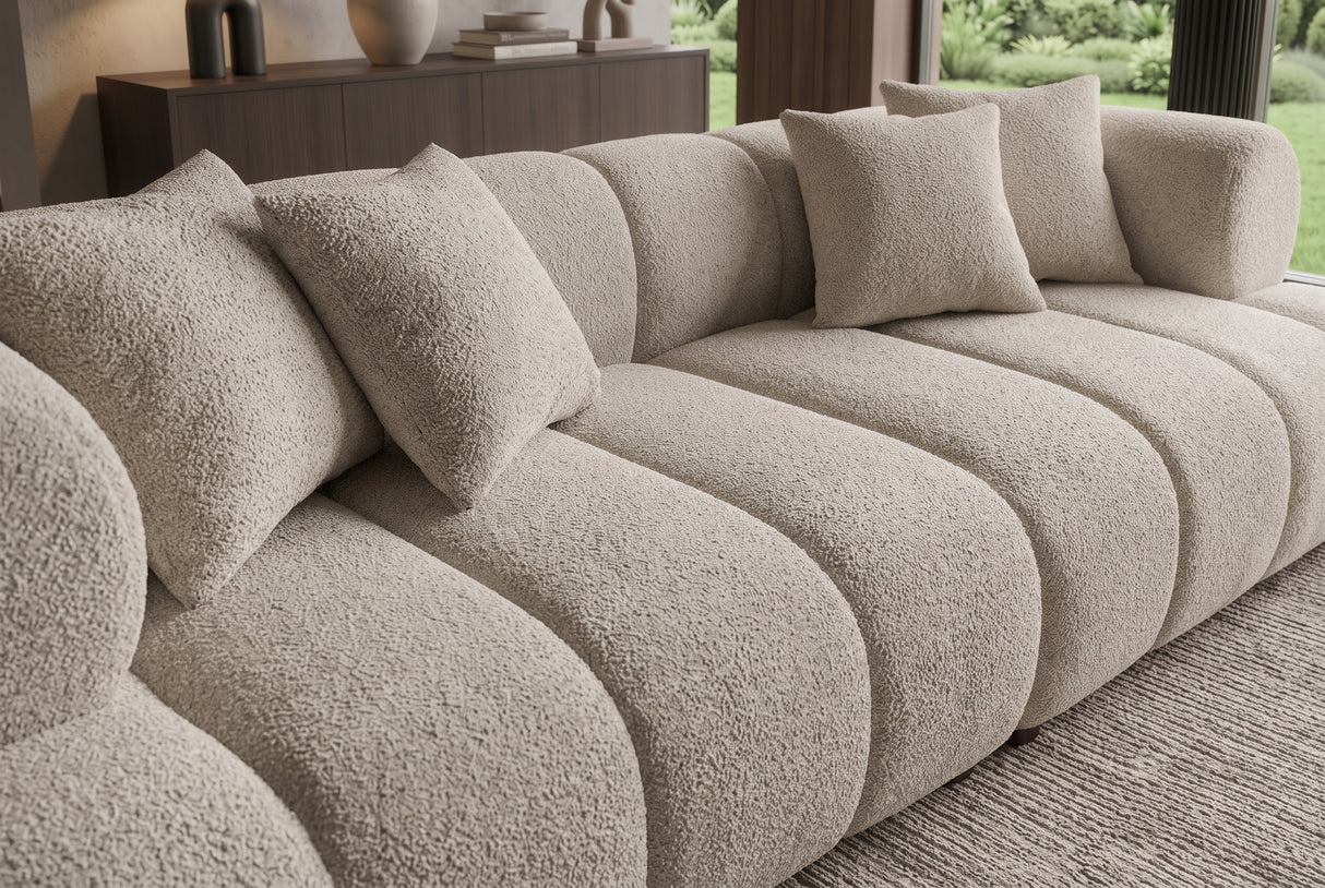 Sofa ADLO - 255x105xH75 cm - pilkšva spalva-5