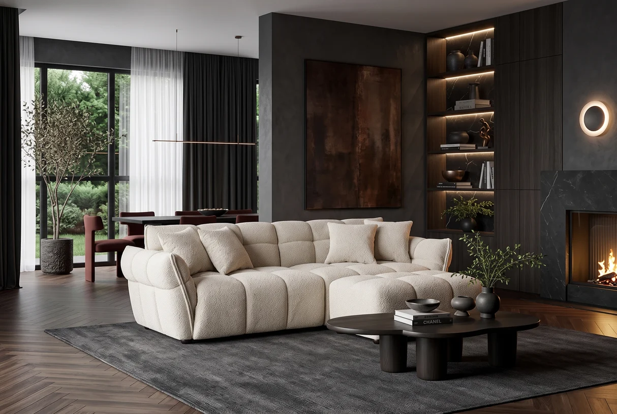 Sofa CLOUDY – 260x102xH81 cm – pilkšva spalva-2