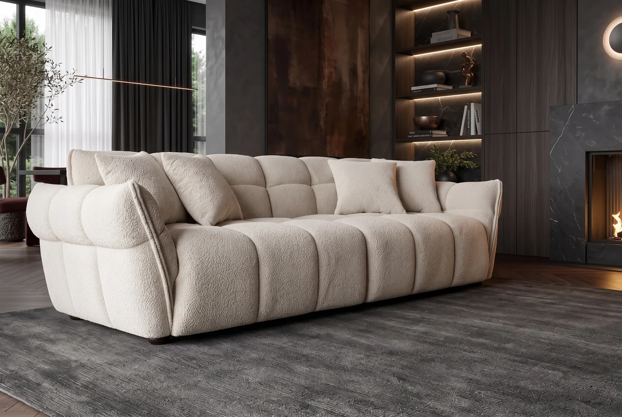 Sofa CLOUDY – 260x102xH81 cm – pilkšva spalva-4